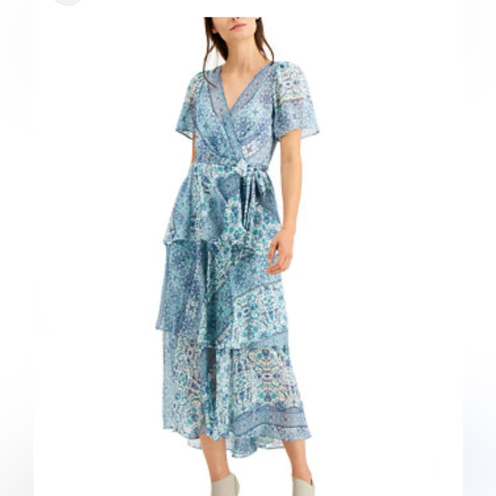 Calvin Klein Tiered A-Line Dress